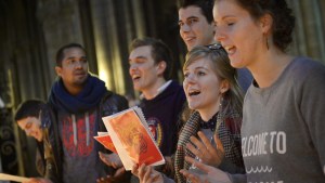 19 novembre 2015 : Messe de rentrée des étudiants d'Ile-de-France à la cathédrale Notre-Dame, Paris (75), France.