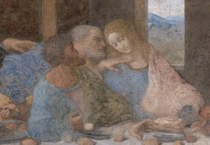 La cène, par Léonard de Vinci, 1494-1498, fresque, Église Santa Maria delle Grazie de Milan © Wikimedia 