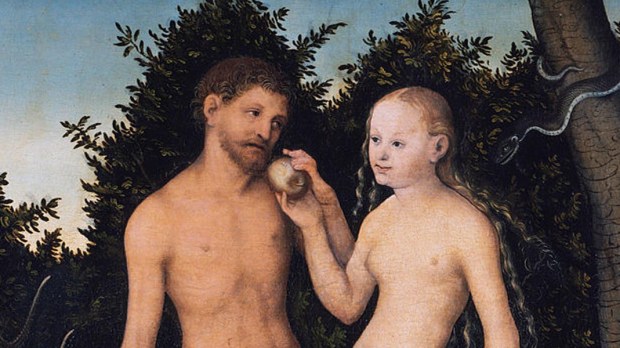 WEB3 ADAM AND EVE IN PARADISE FALL OF MAN SNAKE GARDEN OF EDEN Lucas Cranach the Elder PD