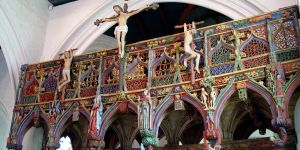 Saint-Fiacre du Faouët, le plus beau jubé de Bretagne