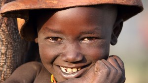 HAPPY AFRICAN LITTLE BOY