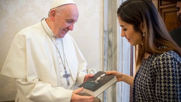 POPE FRANCIS MEETS NADIA MURAD