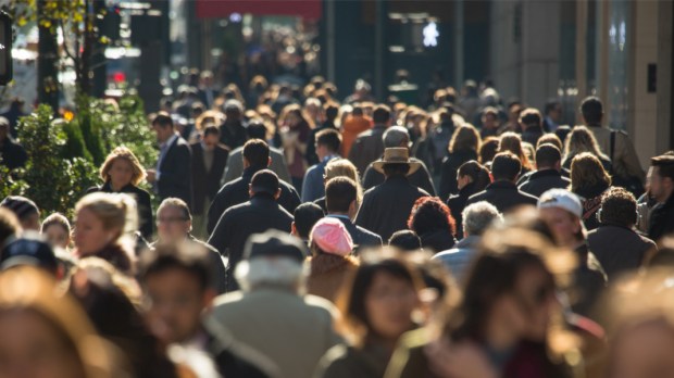 Foule dans la rue