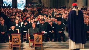 Hommage national de François Mitterrand à Notre-Dame de Paris
