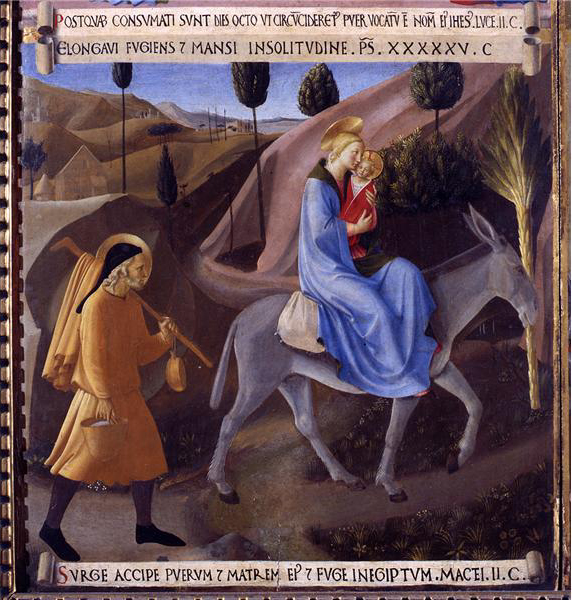 Fra Angelico le fuite en égypte
