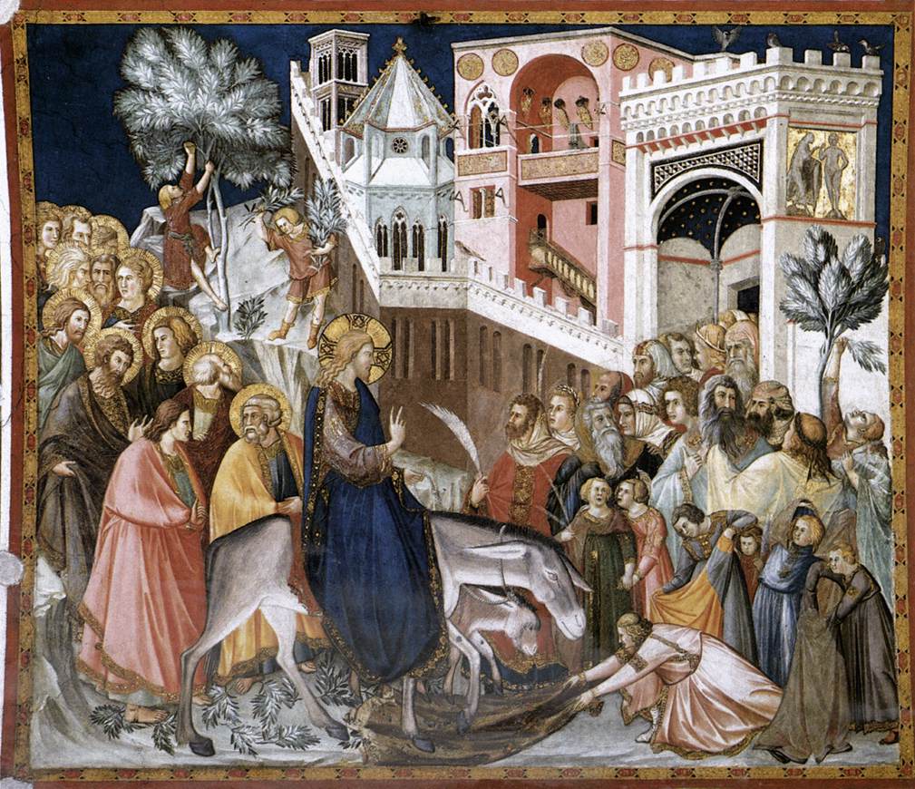 Pietro Lorenzetti, l'entrée à Jérusalem