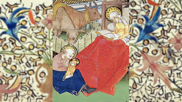 Nativité, extrait du Livre d&#8217;Heures de Besançon