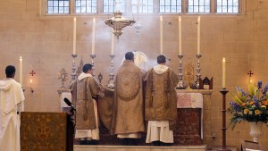 INCENSING ALTAR AND RELICS