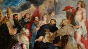 Les saints préservant le monde de la colère du Christ - Peter Paul Rubens