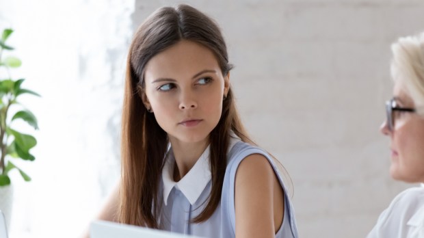 Woman, Angry, Work, Office