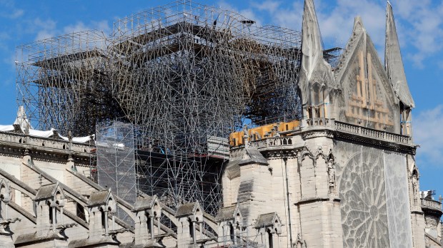 chantier de Notre Dame de Paris