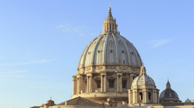 Le dôme de la Basilique Saint-Pierre, au Vatican.