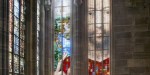 Le vitrail du Millénaire de la cathédrale Notre-Dame (Strasbourg), Véronique Ellena artiste plasticienne et Pierre-Alain Parrot vitrailliste, 2015