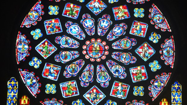 rose nord, cathédrale de Chartres (Eure-et-Loir), vers 1230