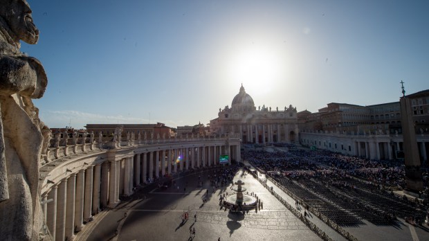 DURING POPE FRANCIS mass for the 10th World Meeting of Families