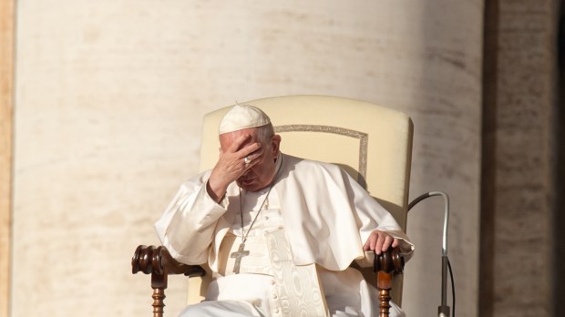 Pope Sad - thoughtful