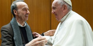 Roberto Benigni retrouve le pape François !
