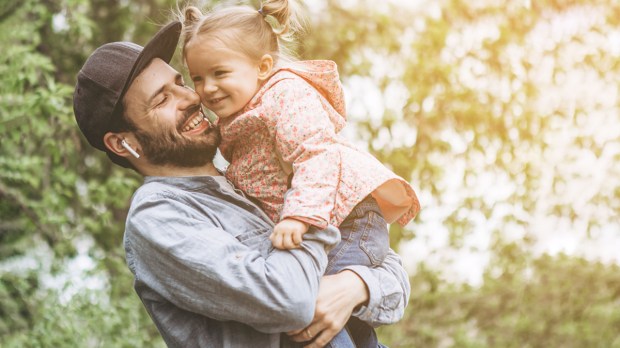 AirPods father daughter Shutterstock