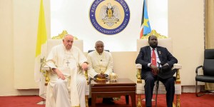 Au Soudan du Sud, la mine grave du pape François