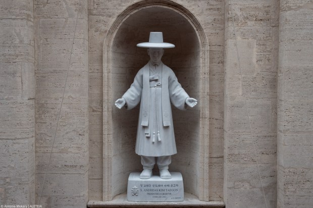 mass in St. Peter's Basilica on the occasion of the unveiling of the statue of St. Andrew Kim Tae-gon, the first Korean-born Catholic priest