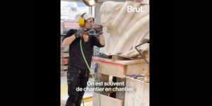 Danaé, 24 ans, sculpte les gargouilles de Notre-Dame