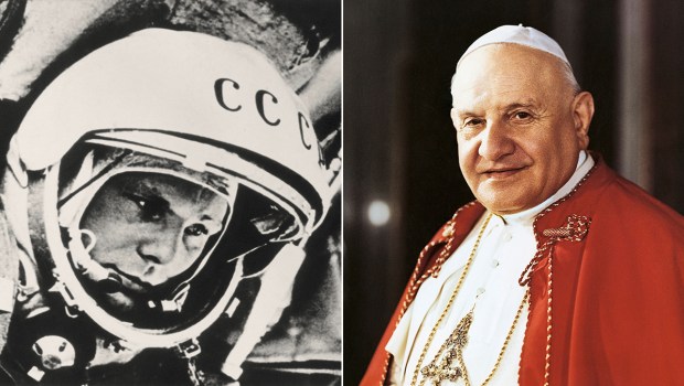 Pope-John-XXIII-Russian-cosmonaut-Juri-Gagarin
